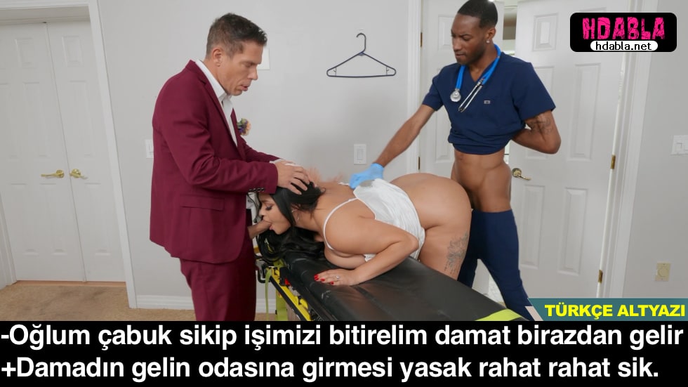 Düğün günü bayılan gelini sağlık görevlisi ve sağdıç sikip attı