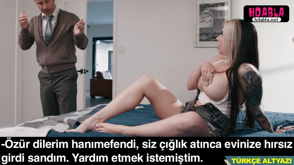 Bekar kadın orgazm olurken çığlık atınca yan komşusu hırsız var sandı yardıma koştu